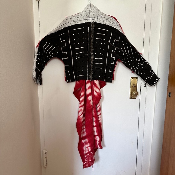 Truly Unique Mud Cloth Jacket Designed and Made in USA - Picture 4 of 6